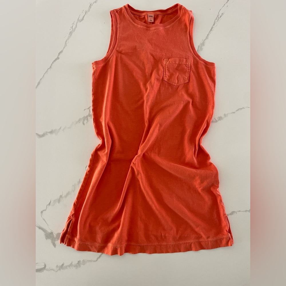 Old Navy Orange Tank Pocket Dress
